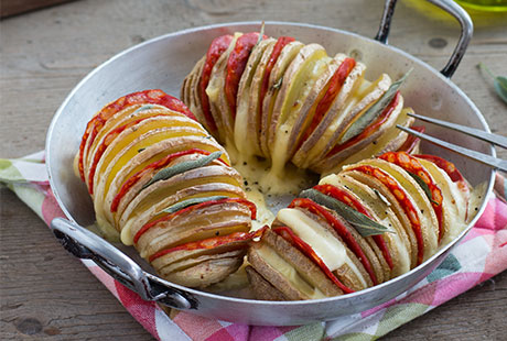 Pommes de terre à la suédoise au Brézain et chorizo